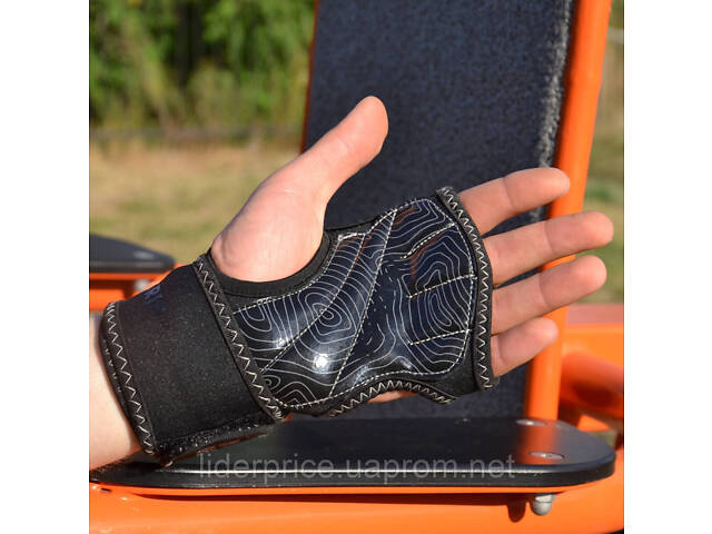 Рукавички для фітнесу MadMax MFG-303 MAXGRIP neoprene wraps Black/Grey L/XL , Оригінал! - Фото 3