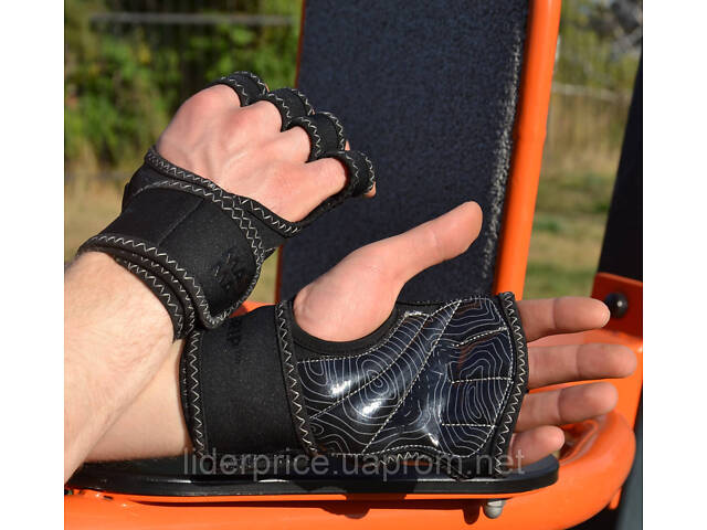 Рукавички для фітнесу MadMax MFG-303 MAXGRIP neoprene wraps Black/Grey L/XL , Оригінал! - Фото 5