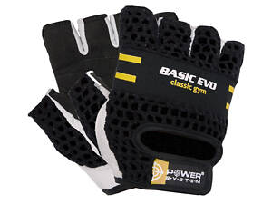 Рукавички для фітнесу Power System PS-2100 Basic EVO Black/Yellow Line XXL