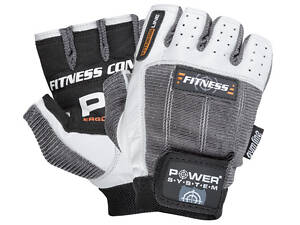 Рукавички для фітнесу Power System PS-2300 Fitness Grey/White M