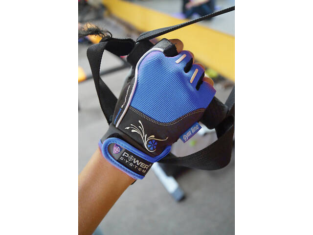 Рукавички для фітнесу Power System PS-2570 Woman’s Power жіночі Blue XS - Фото 3