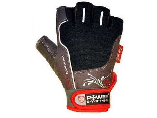 Рукавички для фітнесу Power System PS-2570 Woman’s Power жіночі Black/Red S - Фото 3