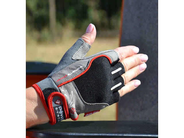 Рукавички для фітнесу Power System PS-2570 Woman’s Power жіночі Black/Red S - Фото 5
