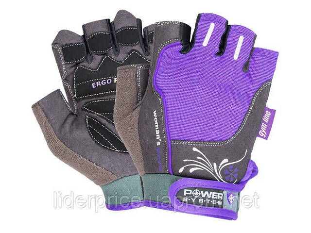 Перчатки для фитнеса Power System PS-2570 Woman’s Power женские Purple M, Оригинал! - Фото 1