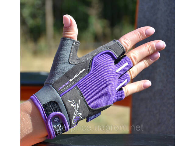 Перчатки для фитнеса Power System PS-2570 Woman’s Power женские Purple M, Оригинал! - Фото 3