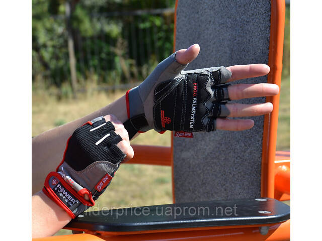 Рукавички для фітнесу Power System PS-2570 Woman’s Power жіночі Black/Red M , Оригінал! - Фото 9