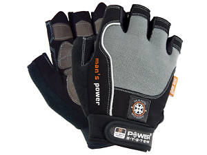 Рукавички для фітнесу Power System PS-2580 Man’s Power Black/Grey L