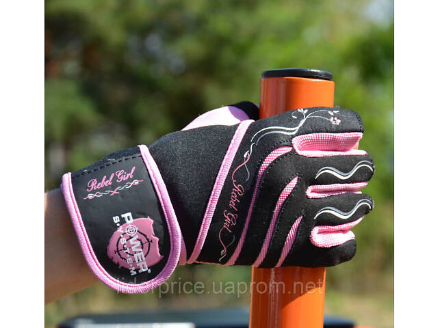 Рукавички для фітнесу Power System PS-2720 Rebel Girl жіночі Pink XS - Фото 7