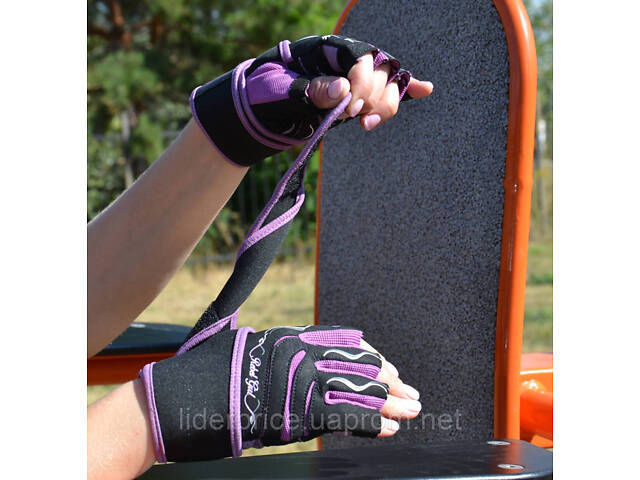 Рукавички для фітнесу Power System PS-2720 Rebel Girl жіночі Purple XS - Фото 8