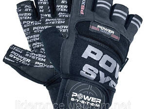 Рукавички для фітнесу Power System PS-2800 Power Grip Black L , Оригінал!