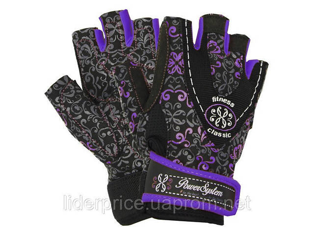 Перчатки для фитнеса Power System PS-2910 Classy Женские Purple S, Оригинал! - Фото 1