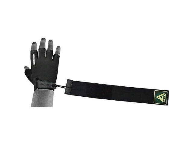 Перчатки для фитнеса RDX T2 Half Army Green S - Фото 2