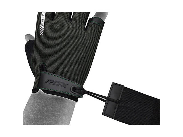 Перчатки для фитнеса RDX T2 Half Army Green S - Фото 6