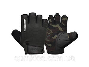 Рукавички для фітнесу RDX T2 Half Brown S