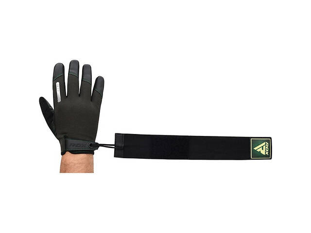Рукавички для фітнесу RDX T2 Touch Screen Friendly Full Fingerf Army Green S - Фото 2