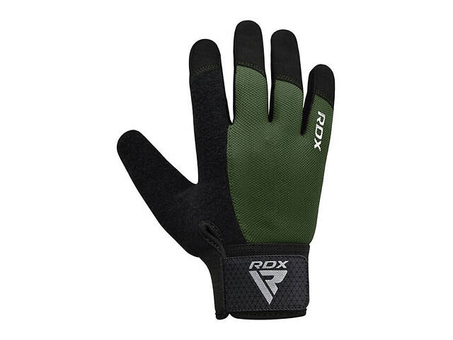 Рукавички для фітнесу RDX W1 Full Finger Army Green XL - Фото 2
