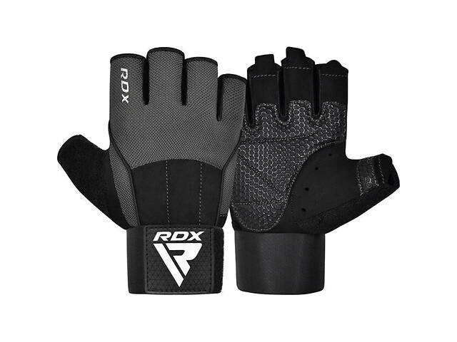 Рукавички для фітнесу RDX W3 GREY WITH EVA PADDING-L - Фото NaN