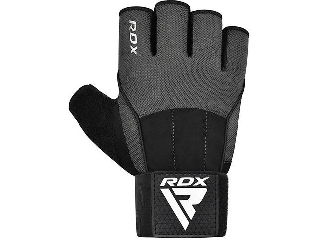 Рукавички для фітнесу RDX W3 GREY WITH EVA PADDING-L - Фото 6