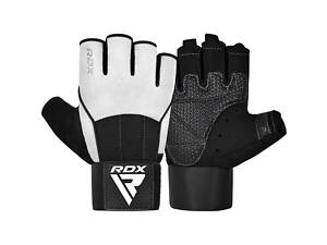 Рукавички для фітнесу RDX W3 WHITE WITH EVA PADDING-M