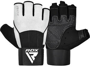 Рукавички для фітнесу RDX W3 WHITE WITH EVA PADDING-M
