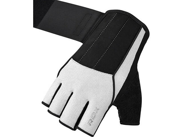 Рукавички для фітнесу RDX W3 WHITE WITH EVA PADDING-S - Фото 3