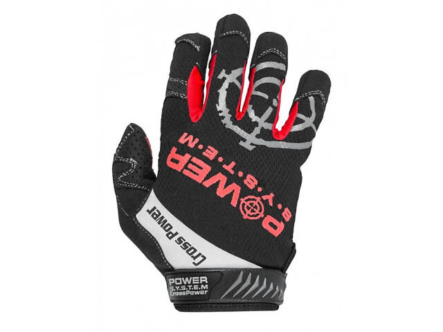 Рукавички для кросфіту з довгим пальцем Power System PS-2860 Cross Power Black/Red XL - Фото 2