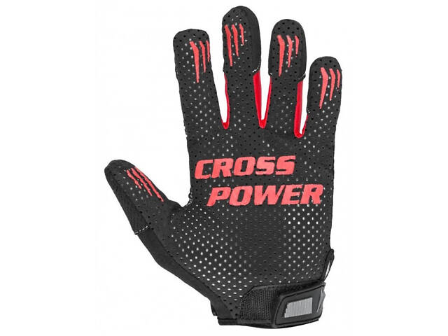 Рукавички для кросфіту з довгим пальцем Power System PS-2860 Cross Power Black/Red XL - Фото 3
