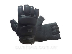 Рукавички тактичні шкіряні без пальців TACTIGEAR PS-8801 Patrol Black L