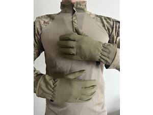 Рукавички зимові softshell олива