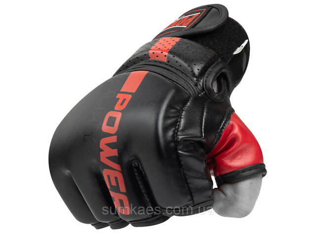 Рукавиці для MMA PowerPlay 3093 Чорні S - Фото 1