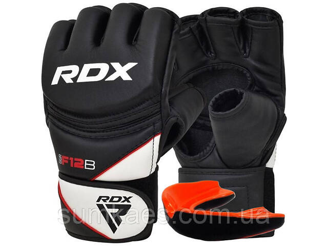 Рукавиці для ММА RDX F12 Model GGRF Black S (капа у комплекті) - Фото 1