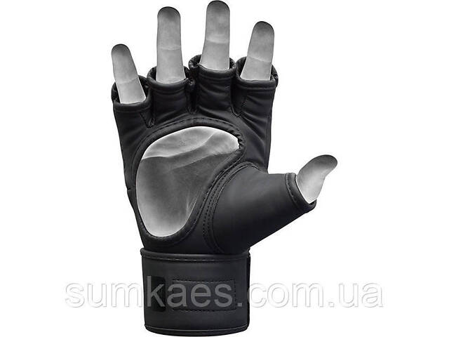 Рукавиці для ММА RDX F15 Noir Matte Black S (капа в комплекті) - Фото 3