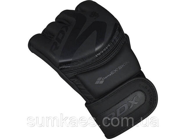 Рукавиці для ММА RDX F15 Noir Matte Black S (капа в комплекті) - Фото 4