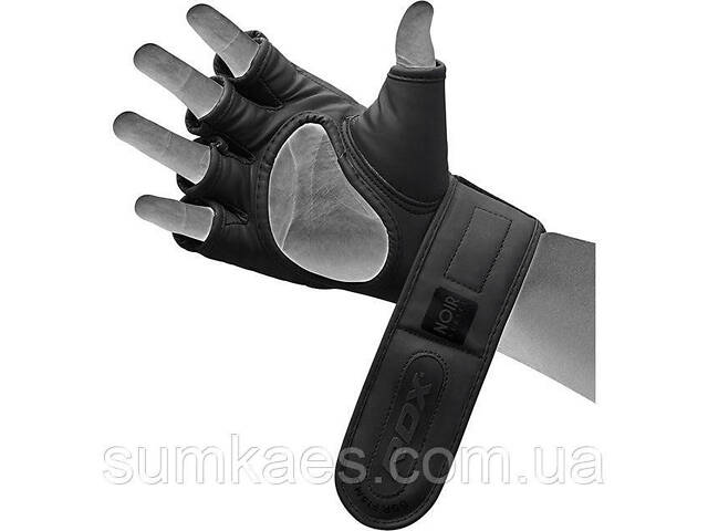 Рукавиці для ММА RDX F15 Noir Matte Black S (капа в комплекті) - Фото 5