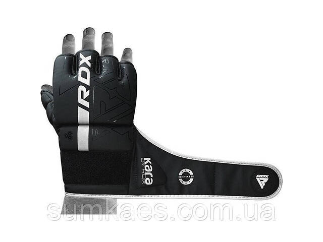 Рукавиці для ММА RDX F6 KARA Matte White XL (капа у комплекті) - Фото 5