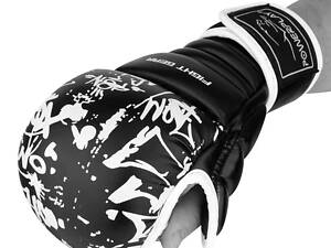 Рукавички для Karate PowerPlay 3092KRT Чорні-Білі L