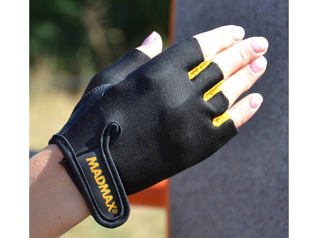 Рукавички для фітнесу MadMax MFG-251 Rainbow Orange S - Фото 5