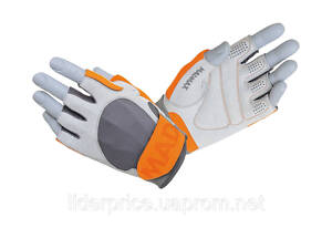 Рукавички для фітнесу MadMax MFG-850 Crazy Grey/Orange S, Оригінал!