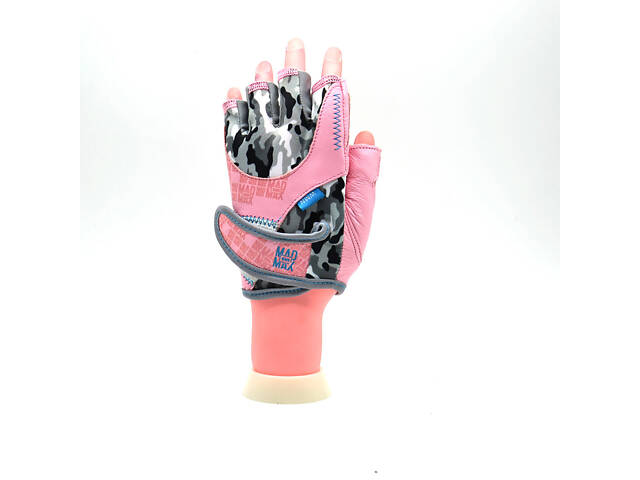 Рукавички для фітнесу MadMax MFG-931 No matter Pink S - Фото 2