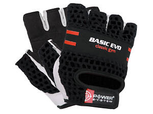 Перчатки для фитнеса Power System PS-2100 Basic EVO Black/Red Line M
