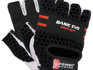 Рукавички для фітнесу Power System PS-2100 Basic EVO Black/Red Line M