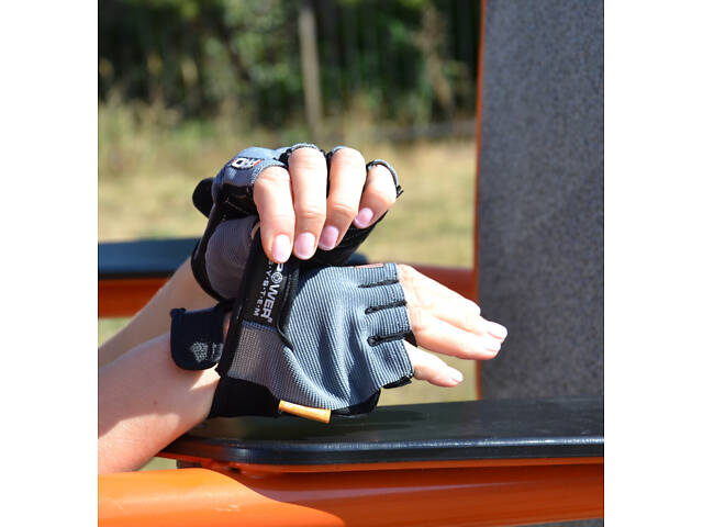 Рукавички для фітнесу Power System PS-2250 Pro Grip Grey S - Фото 8