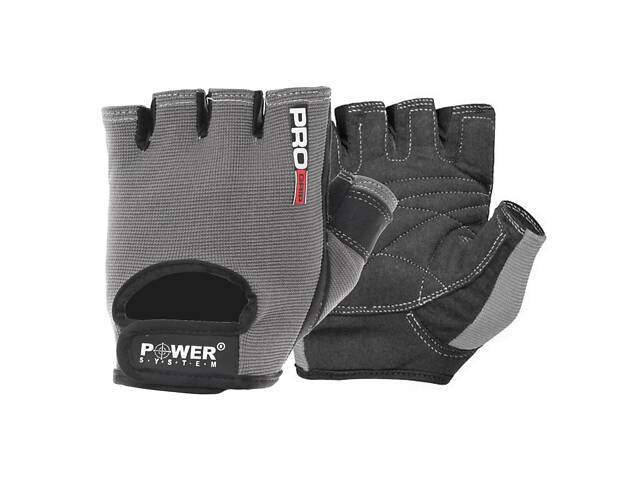 Рукавички для фітнесу Power System PS-2250 Pro Grip Grey S - Фото 2