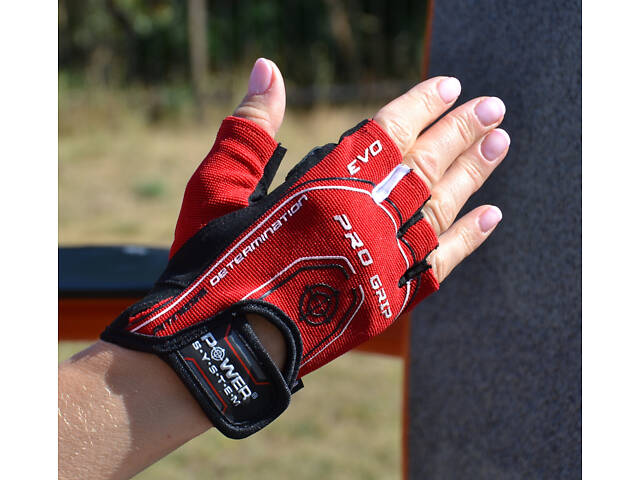 Рукавички для фітнесу Power System PS-2250E Pro Grip EVO Red M - Фото 4