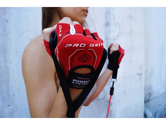 Рукавички для фітнесу Power System PS-2250E Pro Grip EVO Red M - Фото 10