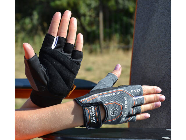 Рукавички для фітнесу Power System PS-2250E Pro Grip EVO Grey XL - Фото 7