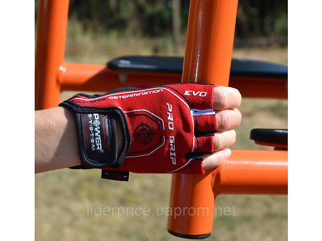 Рукавички для фітнесу Power System PS-2250E Pro Grip EVO Red S, Оригінал! - Фото 6