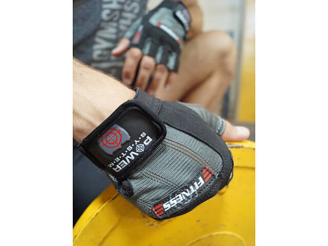 Рукавички для фітнесу Power System PS-2300 Fitness Grey/Black XS - Фото 9