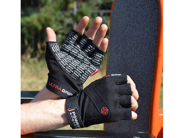 Рукавички для фітнесу Power System PS-2400 Ultra Grip Black M - Фото 4