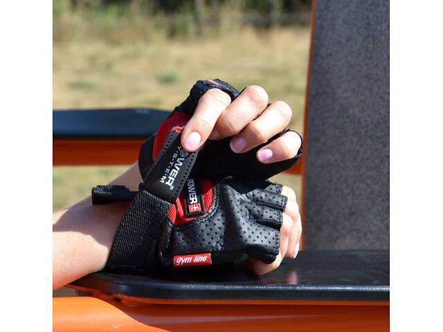 Рукавички для фітнесу Power System PS-2500 Power Plus Black/Red M - Фото 10